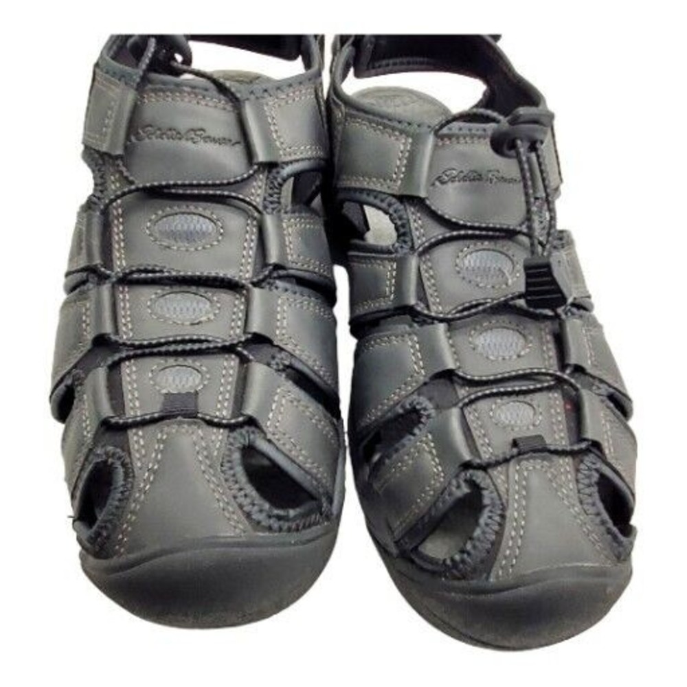 Eddie Bauer Men's 9M Meridian Bump Toe Sandal Black River Float Trip Water Shoe - Picture 6 of 12